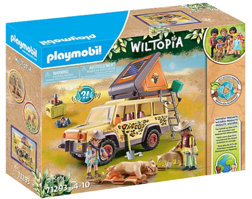Playmobil 71293 - Wiltopia - Vehiculo Todoterreno con Leon