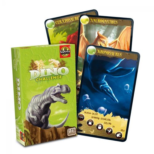 Asmodee DIN01ES - Bioviva - Juego de Cartas Dino Challenge: Ed. verde