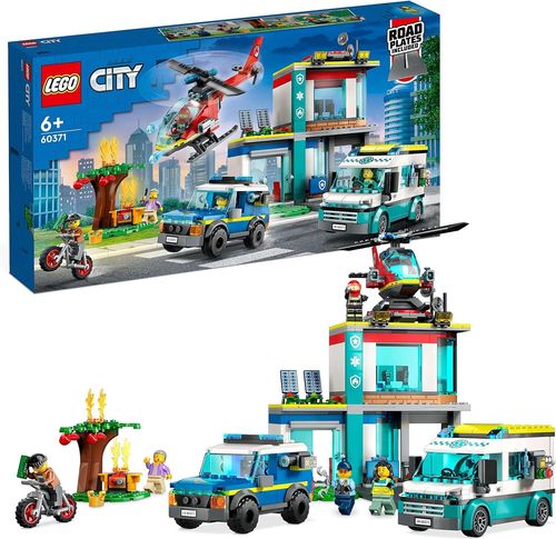 LEGO 60371 - City - Central de Vehículos de Emergencia