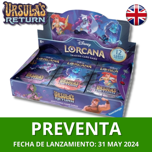 Disney Lorcana - Booster Box Ursula's Return (24 booster) - INGLES