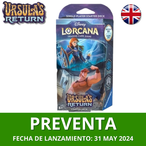 Disney Lorcana - Starter Deck Ursula's Return Sapphire/Steel- INGLES