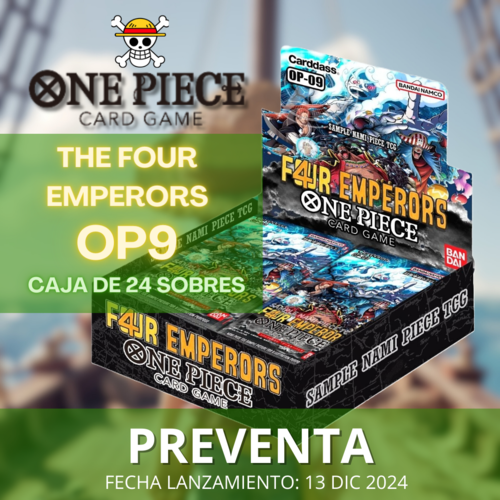 One Piece - Caja sobres THE FOUR EMPERORS OP09 - ING